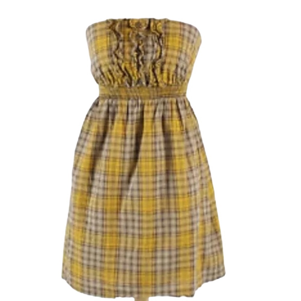 Anthropologie Maeve Pearland Strapless Dress size M